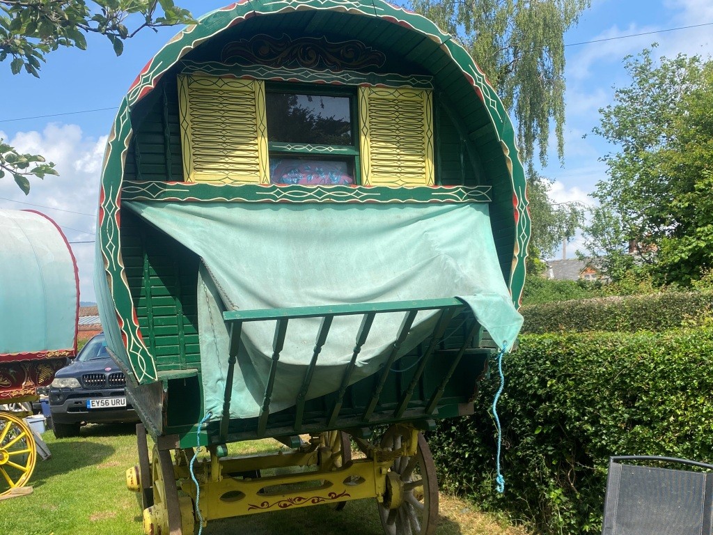 inside canvas wagon